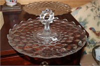 Fostoria American serving tray and platter