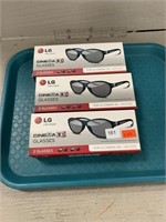 Pairs of LG 3D Cinema Glasses