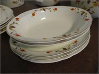 (5) Hall Jewel T Platters and Bowls