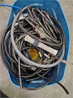 Large Tub With Various Hoses