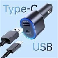 ORIGINAL USB & TYPE C CAR CHARGER