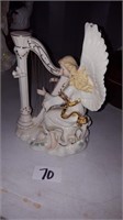 Angel w/ Harp Music Box