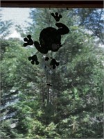 METAL FROG WIND CHIME