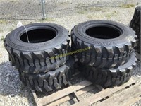 E. set/4 new 12-16.5 skid steer tires