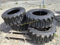 E. set/4 new 12-16.5 skid steer tires