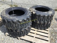 E. set/4 new 12-16.5 skid steer tires