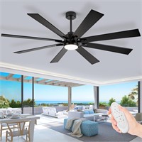 72 inch Large Ceiling Fans with Lights and Remote