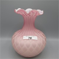 Murano 6.5" satin glass vase MOP