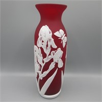 Fenton Kelsey Murphy 10" Iris vase.