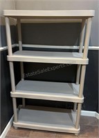 Portable Shelving Unit 4 Shelf Unit 16” x 34” x