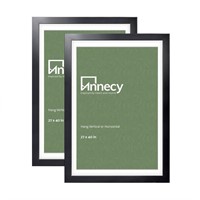 Annecy 27x40 Picture Frame Black 2 Pack   27 x