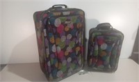 Two Tracker Luggage Bags On Wheels