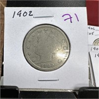 1902 LIBERTY V NICKEL