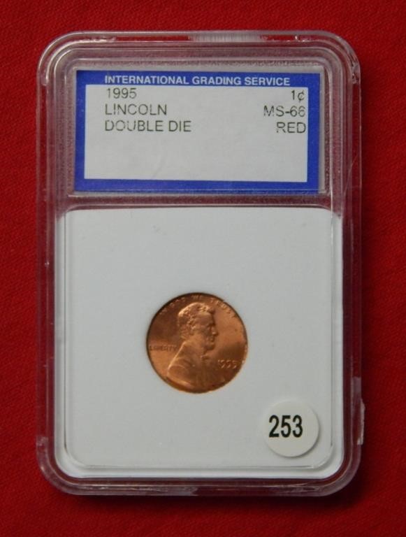 1995 Lincoln Cent Double Die   ***