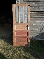 Vintage hardwood door
