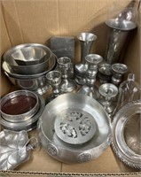 Pewter And Silverplate Items