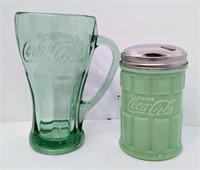Green Coca-Cola Tableware Sugar & Glass