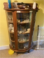 Curved Front China Cabinet