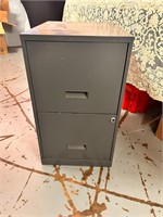 Gray Metal File 2-drawer Cabinet