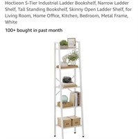 Hoctieon 5-Tier Industrial Ladder Bookshelf