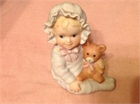 Vintage Homco Masterpiece Porcelain Baby Figurine