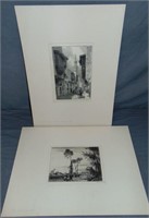 August L. Lepere. Etchings.