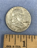 Franklin half dollar 1963 silver   (a 7)