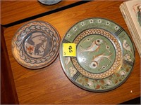 Two Mexican Pottery Plates