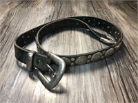 Vintage men’s embellished leather belt