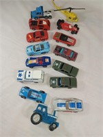 D3) Matchbox and Majorette toy cars.