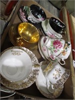 8 - CHINA CUPS/ SAUCERS