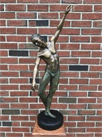 Bronze Male Ballet Dancer, Signed Jackie