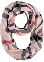 $54 Plaid Lightweight Infinity Scarf for Women