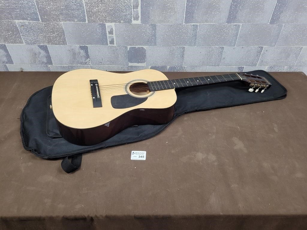 Nova guitar with soft shell case