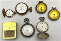 6pc Pocket Watch, Pocket Watch Holder