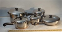 REVERE Copper Bottom Pots and Cookware