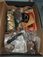 Box lot of misc jewelry repair items and more