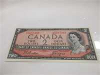 1954 'BEATTIE/COYNE CANADIAN $2 DOLLAR BANK NOTE