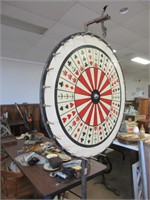 ORIGINAL CARNIVAL GAMING WHEEL WITH STAND