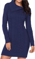 New (Size XL) Women Long Sleeve Sweater Dress