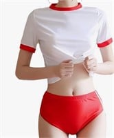 Used(Size M) Women Girls Cosplay Sexy Gym Suit