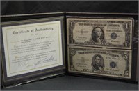 UNITED STATES BLUE SEAL CURRENCY ($1 & $5)