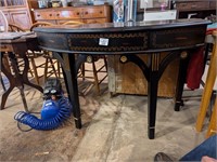 Single Drawer half moon table