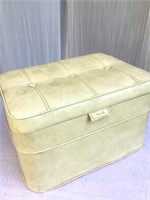 MCM Vinyl Storage Ottoman