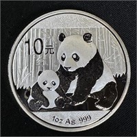 2012 China 1 oz Silver Panda BU