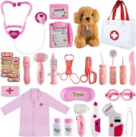 Kids Doctor Kit with Dog Toy  Ages 3-6.