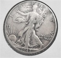 1942 P Walking Liberty Half Dollar