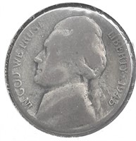 1945 S Jefferson Silver War Nickel
