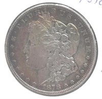 1878 P Morgan Silver Dollar - Nice Toning
