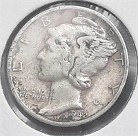 1942 S  Mercury Dime